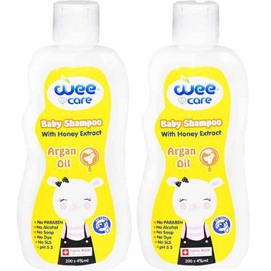 شامپو کودک وی کر (Wee Care) مدل Argan حجم 200 میلی لیتر بسته 2 عددی