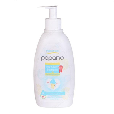 شامپو سر و بدن کودک پاپانو (Papano) مدل پمپی حجم 300 میلی لیتر
