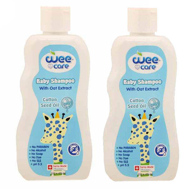شامپو بچه وی کر (Wee Care) مدل پنبه دانه حجم 200 میلی لیتر مجموعه 2 عددی