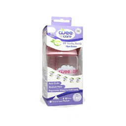 بطری دهانه استاندارد وی کر (wee care) مدل پروپیلن کد B323 حجم 180 میلی لیتری
