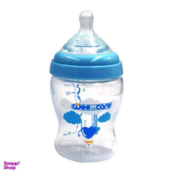 بطری دهانه استاندارد وی کر (wee care) مدل پروپیلن کد B324 حجم 300 میلی لیتری