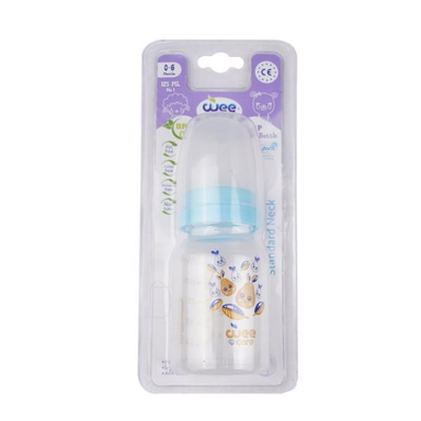 بطری دهانه استاندارد وی کر (wee care) مدل پروپیلن کد B325 حجم 125 میلی لیتری