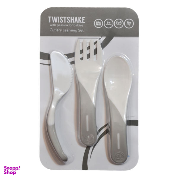 ست قاشق و چنگال و کارد کودک تویست شیک (Twistshake) مدل TS122070