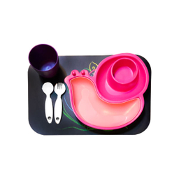 ست غذاخوری 5 پارچه کودک موسیو (Mossio) مدل SnaleBaby کد 1003