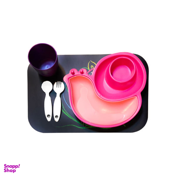 ست غذاخوری 5 پارچه کودک موسیو (Mossio) مدل SnaleBaby کد 1003