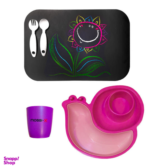 ست غذاخوری 5 پارچه کودک موسیو (Mossio) مدل SnaleBaby کد 1003