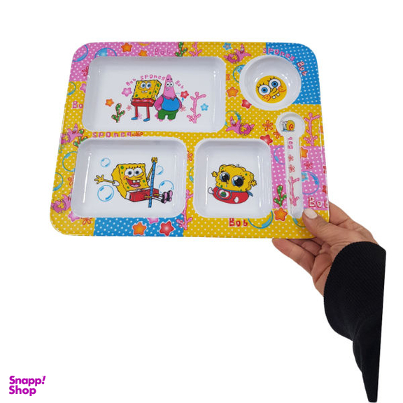 ظرف غذای کودک مدل باب اسفنجی و پاتریک کد 702