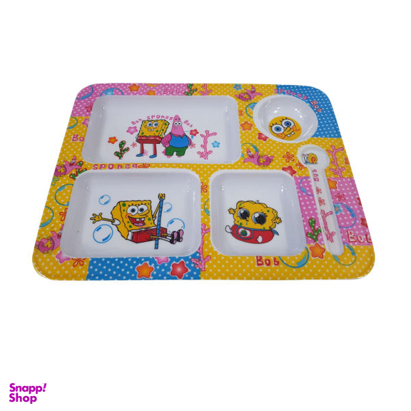 ظرف غذای کودک مدل باب اسفنجی و پاتریک کد 702