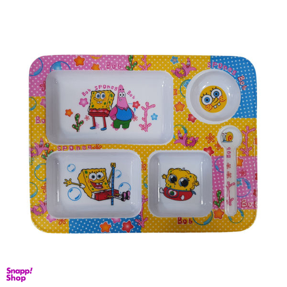 ظرف غذای کودک مدل باب اسفنجی و پاتریک کد 702
