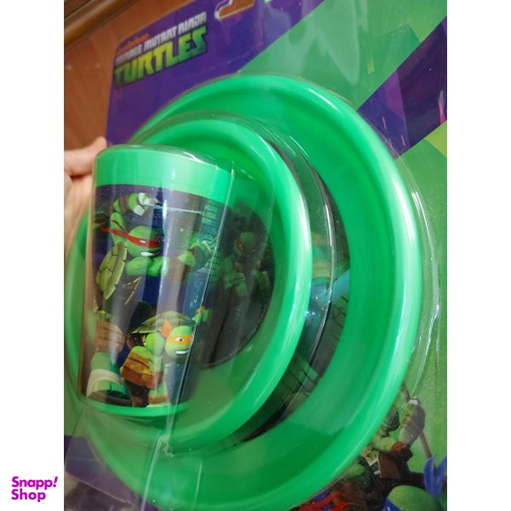 ست 3 تکه غذا خوری کودک نیکلودن (Nickelodeon) طرح لاک پشت های نینجا