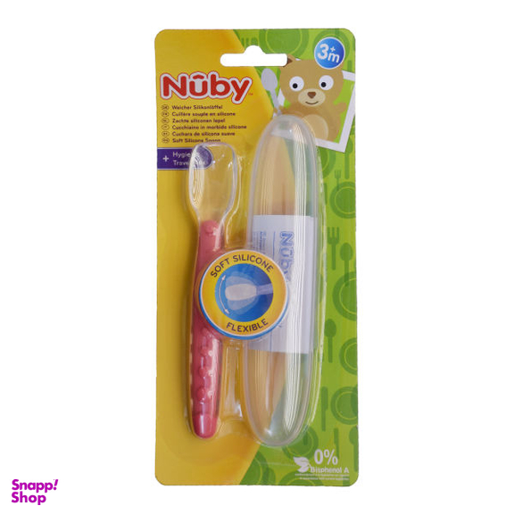 قاشق کودک نوبی (Nuby) طرح قاب دار کد ID5555.3