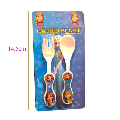 ست قاشق و چنگال کودک طرح فروزن کد Anna-Smll-11
