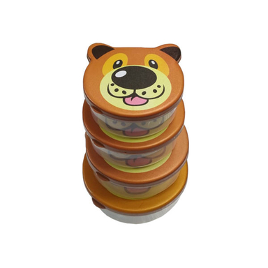 ظرف نگهدارنده غذای کودک مدل Ghah مجموعه 4 عددی