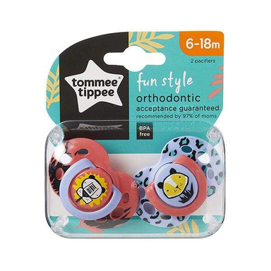 پستانک ارتودنسی تامی تیپی (Tommee Tippee) مدل شیر و پلنگ مجموعه 2 عددی