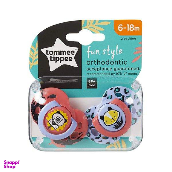 پستانک ارتودنسی تامی تیپی (Tommee Tippee) مدل شیر و پلنگ مجموعه 2 عددی