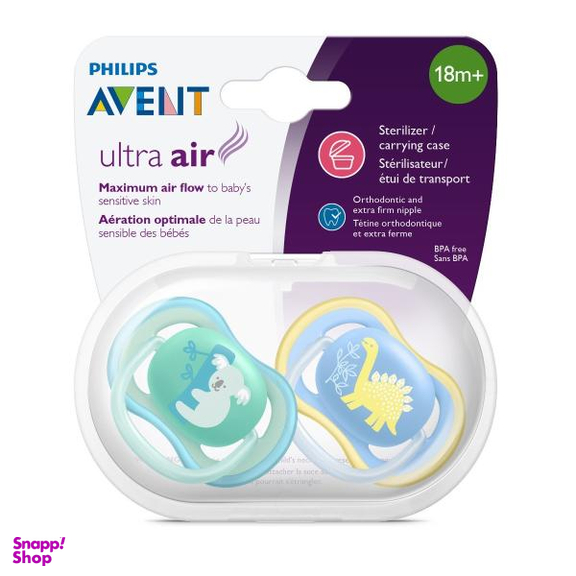 پستانک ارتودنسی اونت (Avent) مدل الترا ایر 349/10 بسته 2 عددی