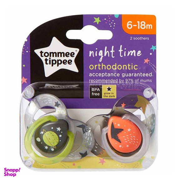 پستانک ارتودنسی تامی تیپی (Tommee Tippee) مدل ستاره و کهکشان مجموعه 2 عددی