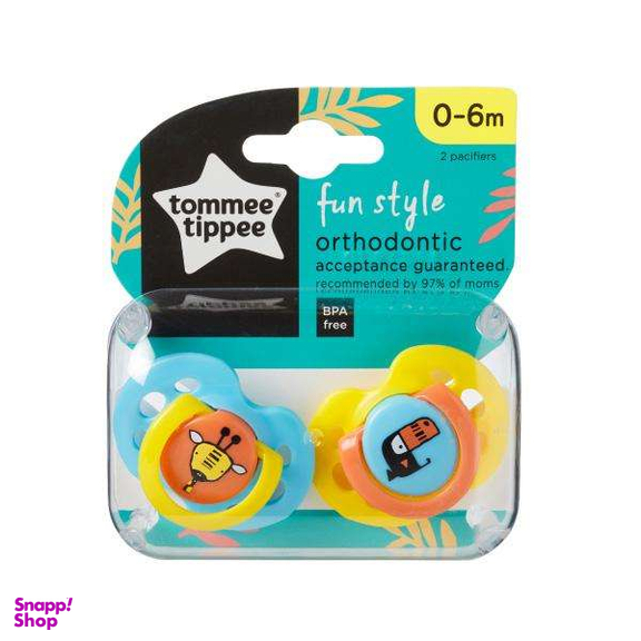 پستانک ارتودنسی تامی تیپی (Tommee Tippee) مدل زرافه و توکا مجموعه 2 عددی