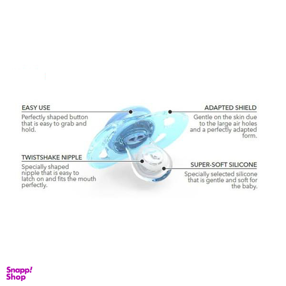 پستانک تویست شیک (Twistshake) مدل 78092 مجموعه 2 عددی