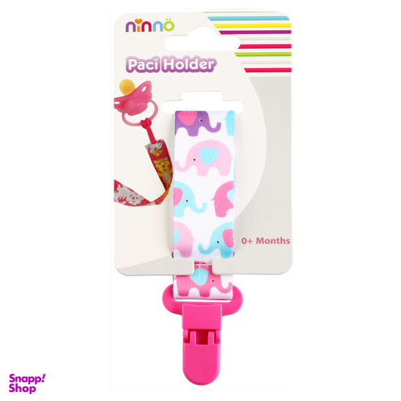 بند پستانک نیننو (Ninno) مدل Pink Elephant