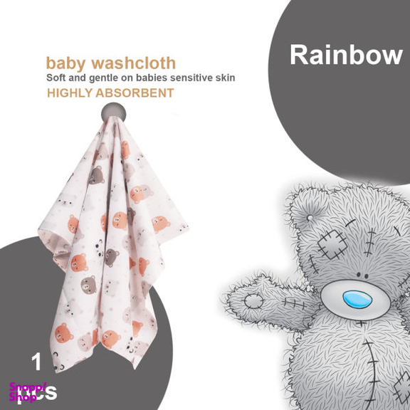 خشک کن کودک رینبو (Rainbow) مدل Bear Washcloth