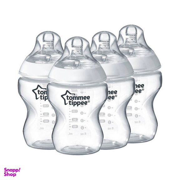 شیشه شیر تامی تیپی (Tommee Tippee) مدل T42254040 ظرفیت 260 میلی لیتر بسته 4 عددی