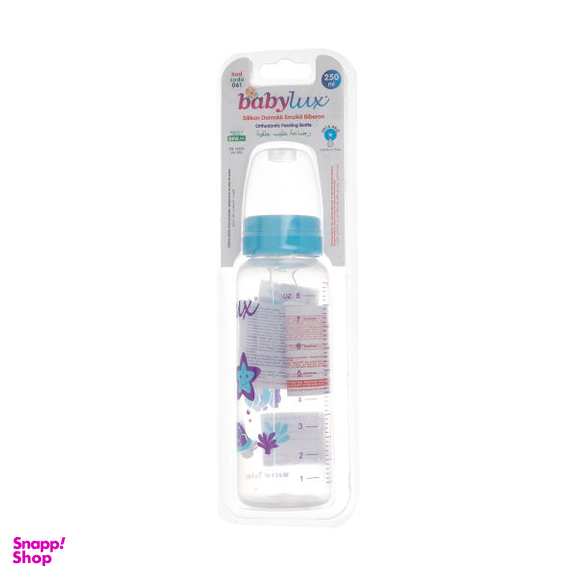 شیشه شیر بی بی لوکس (Baby Lux) کد 061-1 ظرفیت 250 میلی لیتر
