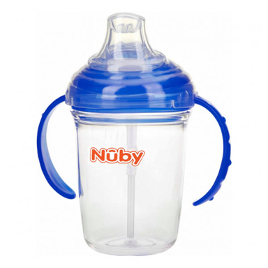 آب میوه خوری نوبی (Nuby) مدل نی دار کد ID0414014.3 حجم 240 میلی لیتر