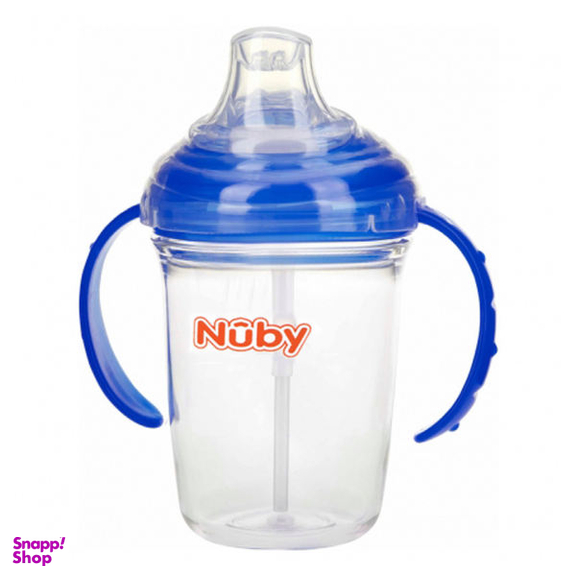 آب میوه خوری نوبی (Nuby) مدل نی دار کد ID0414014.3 حجم 240 میلی لیتر