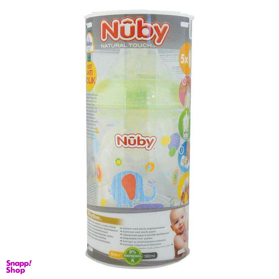 شیشه شیر مسافرتی نوبی (Nuby) مدل ID92466.1 ظرفیت 180 میلی لیتر