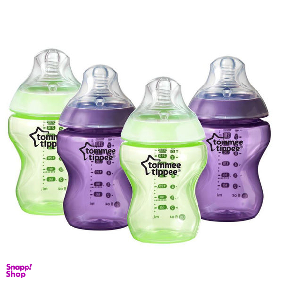 شیشه شیر تامی تیپی (Tommee Tippee) مدل T422548 ظرفیت 260 میلی لیتر بسته 4 عددی