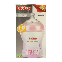 شیشه شیر نوبی (Nuby) مدل ID68008 ظرفیت 240 میلی لیتر