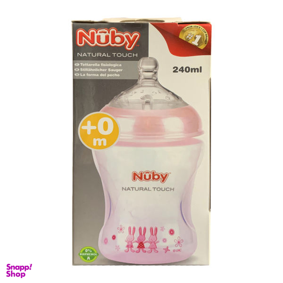شیشه شیر نوبی (Nuby) مدل ID68008 ظرفیت 240 میلی لیتر