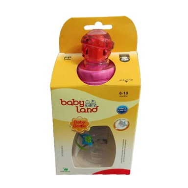شیشه شیر بیبی لند (Baby Land) مدل دسته دار طرح ملوان کد 504 حجم 240 میلی لیتر