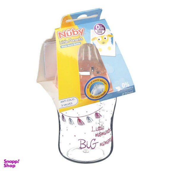 شیشه شیر نوبی (Nuby) مدل ID68060.2 ظرفیت 270 میلی لیتر