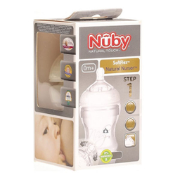 شیشه شیر نوبی (Nuby) مدل ID67017 ظرفیت 210 میلی لیتر