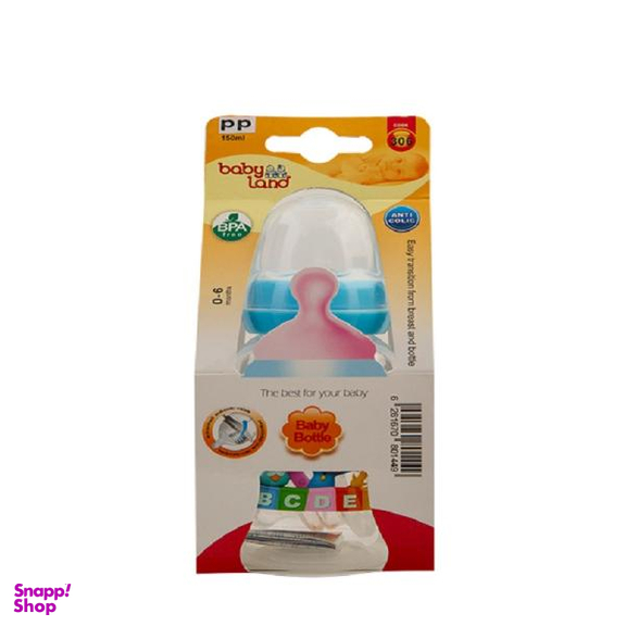 شیشه شیر بیبی لند (Baby Land) مدل 306 ظرفیت 150 میلی لیتر