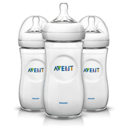 شیشه شیر اونت (Avent) کد 033/37 ظرفیت 260 میلی لیتر بسته 3 عددی