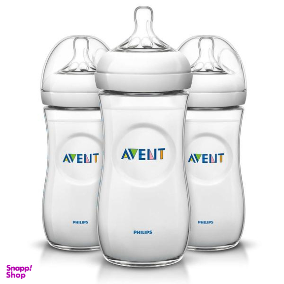 شیشه شیر اونت (Avent) کد 033/37 ظرفیت 260 میلی لیتر بسته 3 عددی
