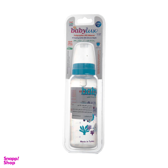 شیشه شیر بی بی لوکس (Baby Lux) کد 076-1 ظرفیت 250 میلی لیتر