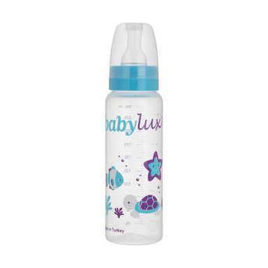 شیشه شیر بی بی لوکس (Baby Lux) کد 076-1 ظرفیت 250 میلی لیتر