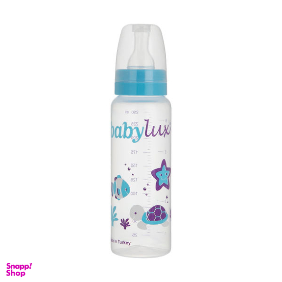 شیشه شیر بی بی لوکس (Baby Lux) کد 076-1 ظرفیت 250 میلی لیتر