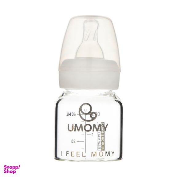 شیشه شیر یومامی (Umomy) مدل پیرکس ظرفیت 60 میلی لیتر