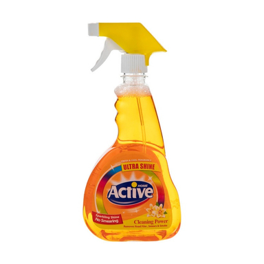 شیشه پاک‌کن اکتیو (Active) مدل گل‌های بهاری حجم 500 میلی لیتر