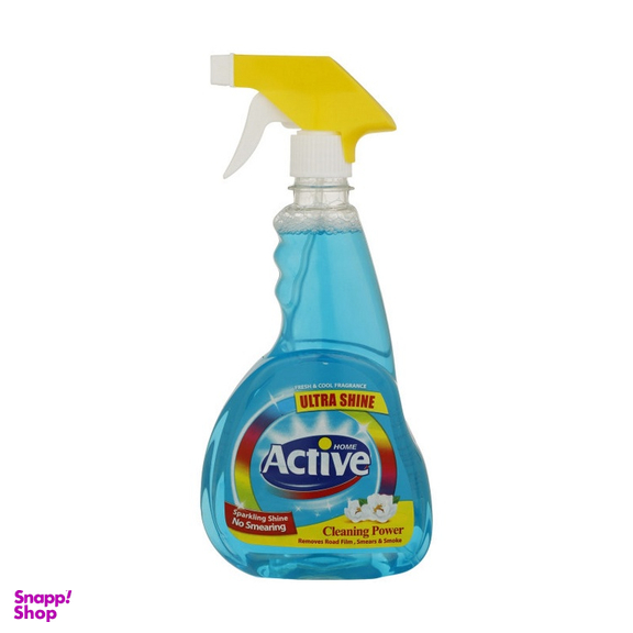 شیشه پاک‌کن اکتیو (Active) مدل گل‌های بهاری حجم 500 میلی لیتر
