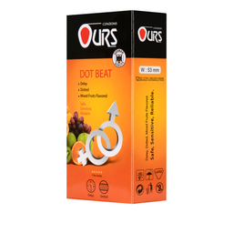 کاندوم تاخیری اورز (Ours) مدل Dot Beat بسته 12 عددی
