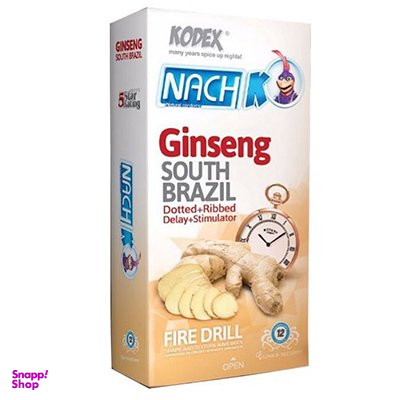 کاندوم تاخیری ناچ کدکس مدل Ginseng بسته 12 عددی