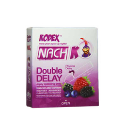کاندوم تاخیری ناچ کدکس (Nach Kodex) مدل Double Delay بسته 3 عددی