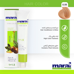 رنگ مو مارال (Maral) شماره 8.08 حجم 100 میلی‌ لیتر رنگ کاراملی