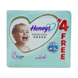 پوشک بچه هانیز (Honeys) سایز 4 بسته 32 عددی